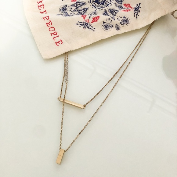 Free People Gold Layered Necklace - Picture 7 of 8